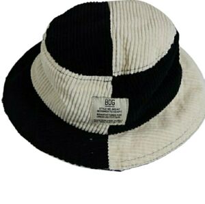 BDG Black & White Corduroy Bucket Hat Urban Outfitters 90s Inspired